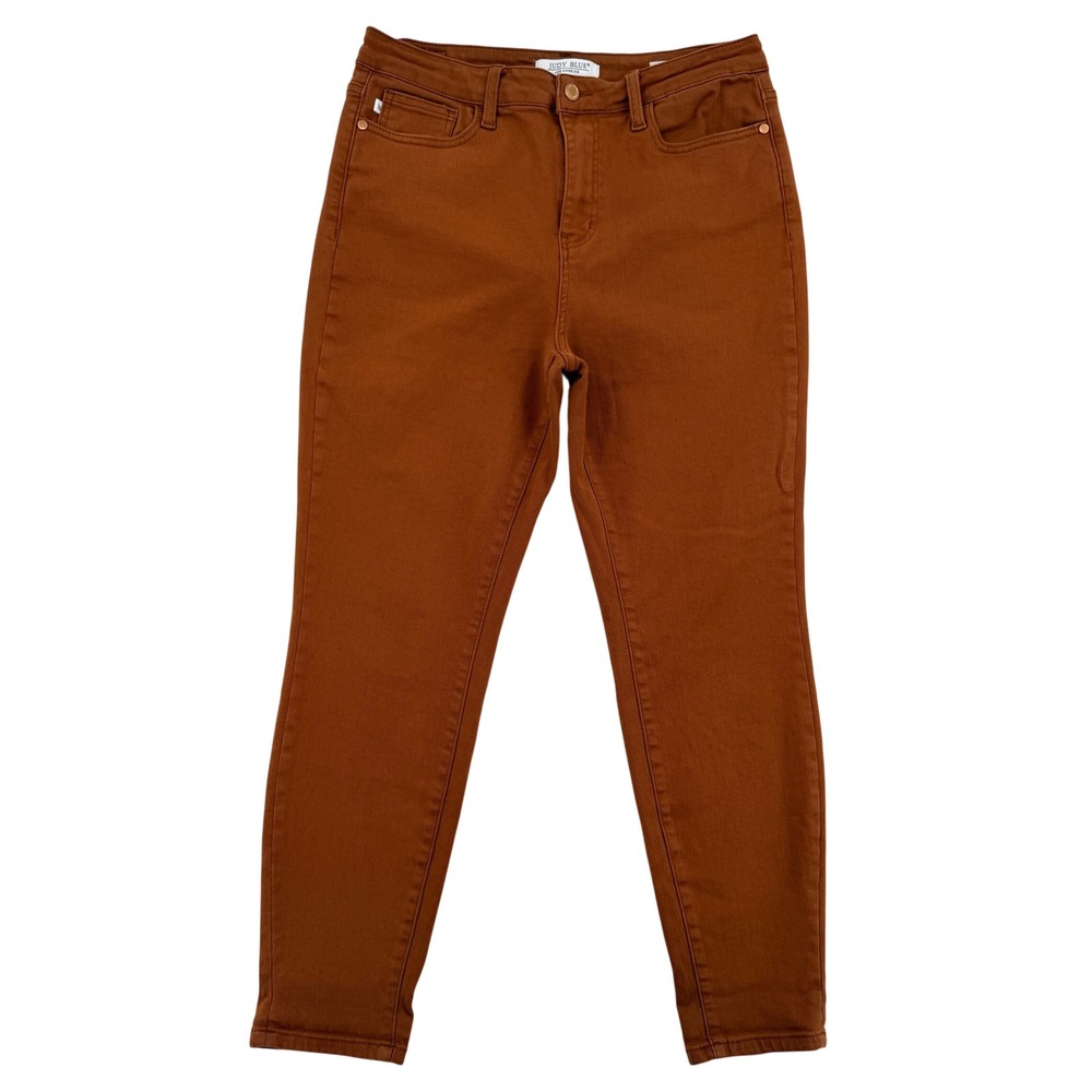 Judy Blue Slim Fit High Rise Rust Brown Jeans JB88105 BR Womens 11/30 Stretch